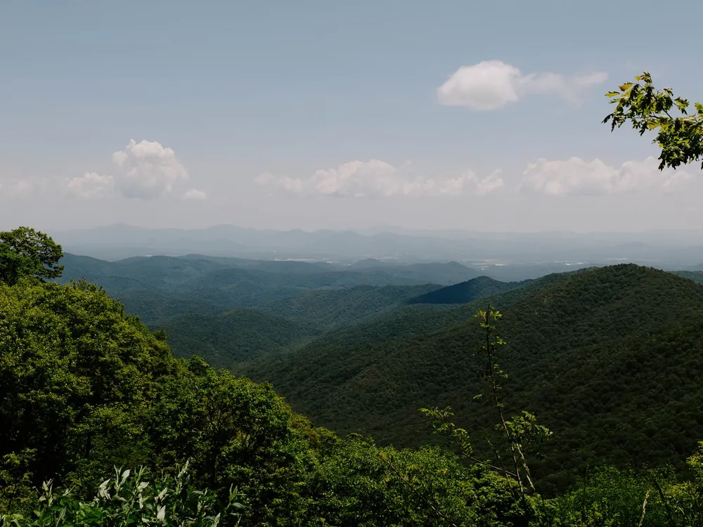 Blue Ridge Mountains view near Asheville, NC