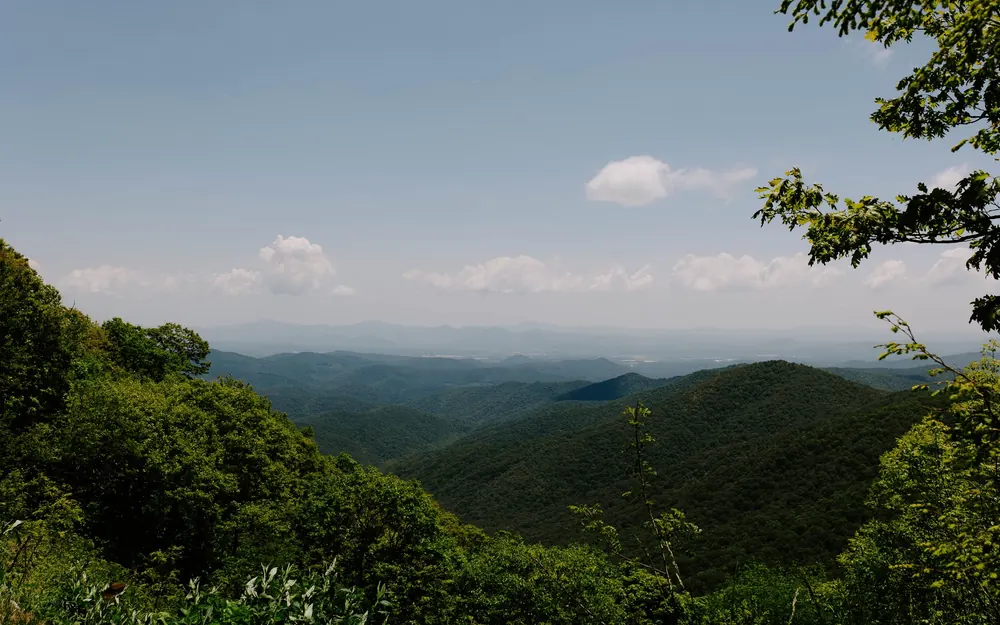 Blue Ridge Mountains view near Asheville, NC